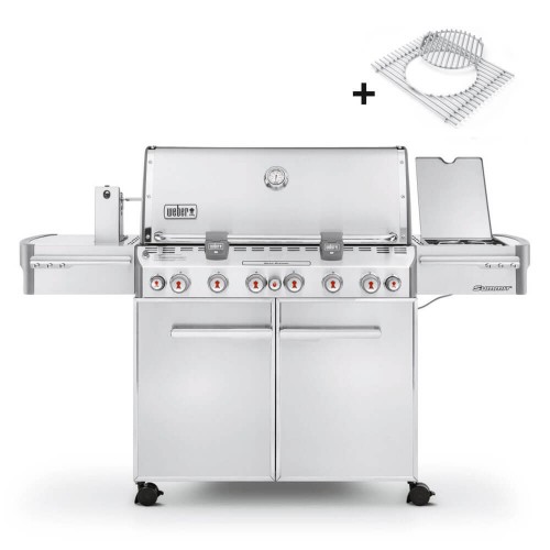 Газовый гриль Weber Summit S-670 GBS, нержавеющая сталь