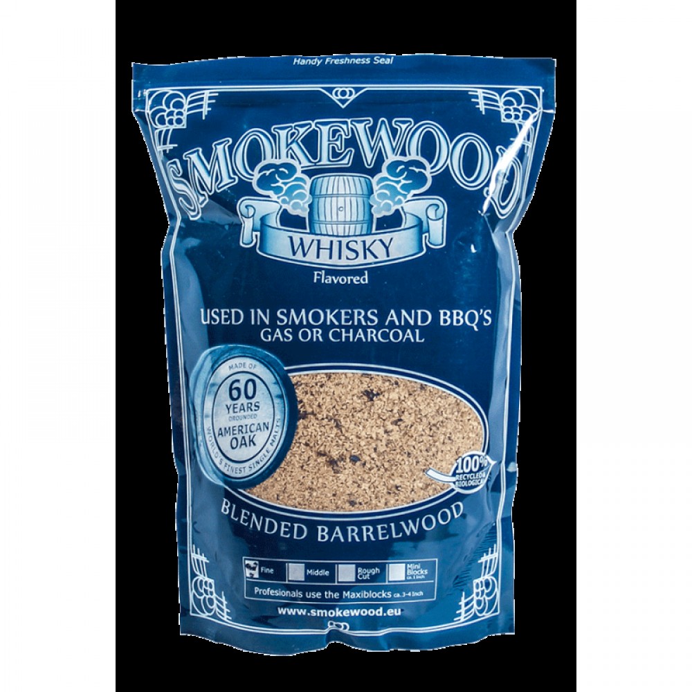 7606 Щепа для копчения Smokewood "Виски", мелкая, 0,85 кг