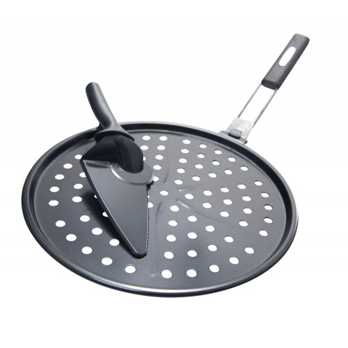 98140 Противень для пиццы антипригарный с ножом Grill Pro, 30 см