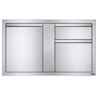 BI-4224-1D1W Встраиваемый элемент с выдвижным ящиком, отсеком для мусора и отсеком с дверью, большой 107х61 см